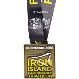 Custom Iron Island Triathlon Finisher Medals